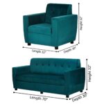Gloster Green 5 Seater Sofa - Image 5