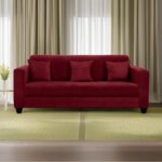 Pearl 3 Seater Maroon Sofa