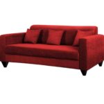 Pearl 3 Seater Maroon Sofa - Image 4