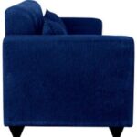Pearl 3 Seater Dark Blue Sofa - Image 4