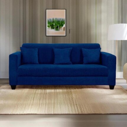 Pearl 3 Seater Dark Blue Sofa